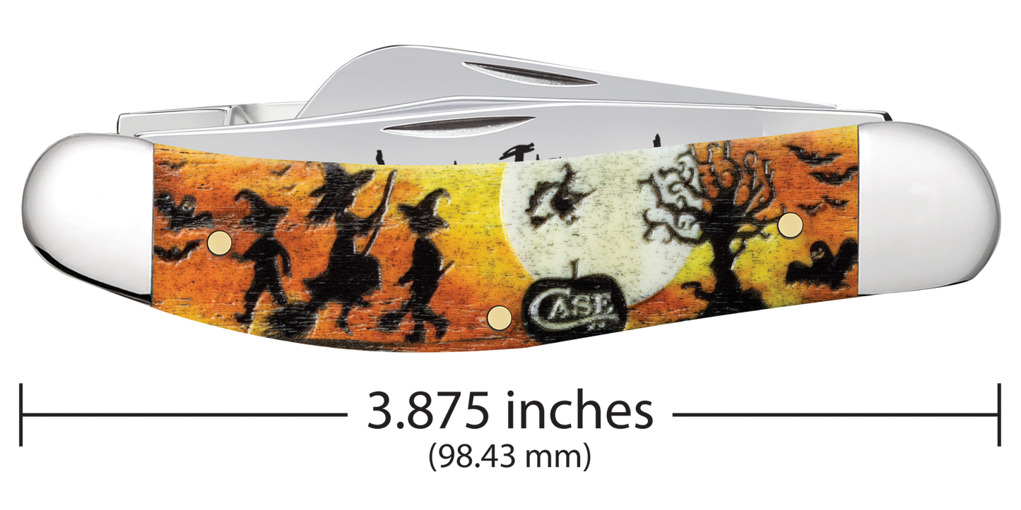 Case Sowbelly Trick or Treat Halloween 2025 Color Infusion Bone Model # 10640 Pattern (TB6339 SS)