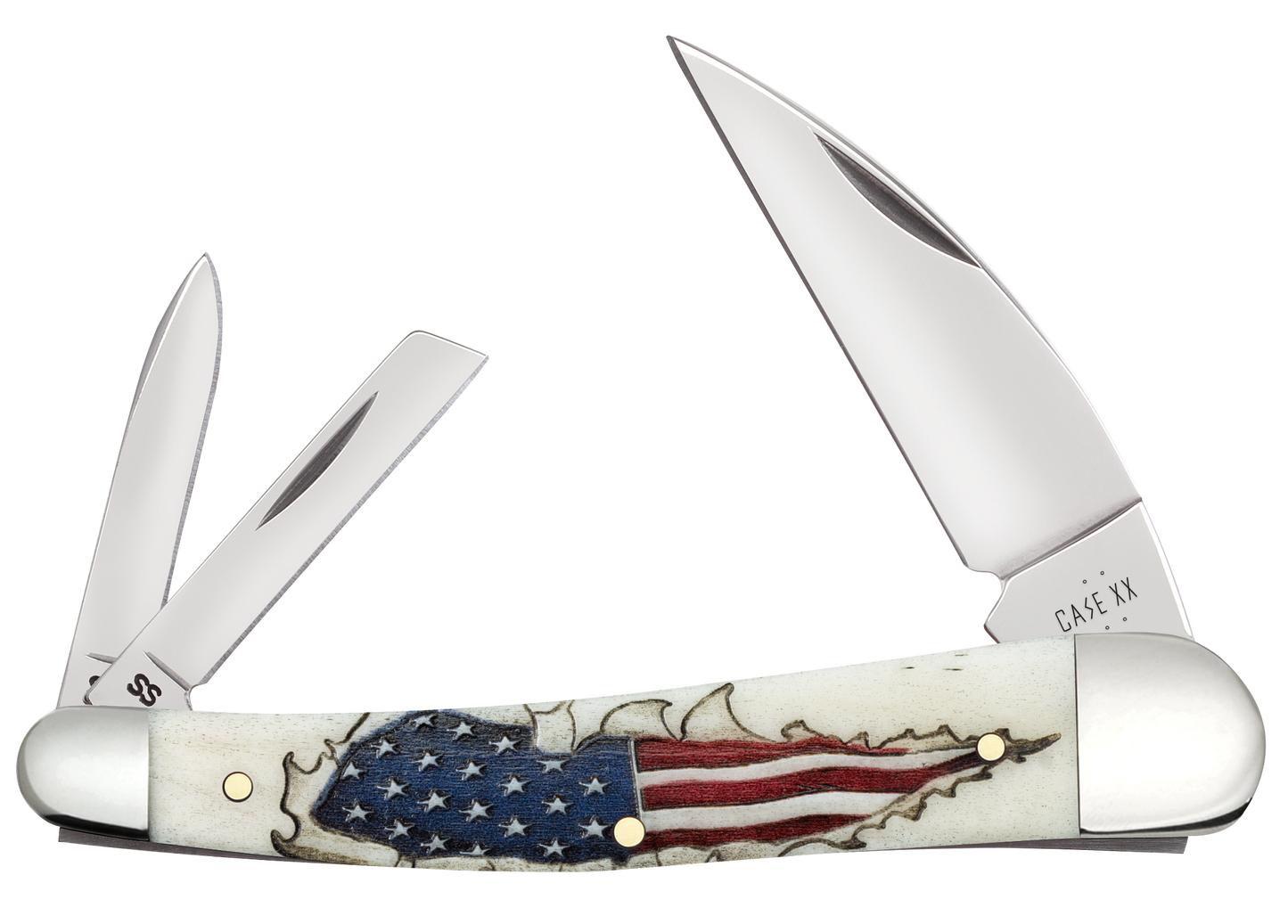 Case Seahorse Whittler Shot Show 2025 Natural Bone Color Wash Model #10844 Pattern (6355WH SS)
