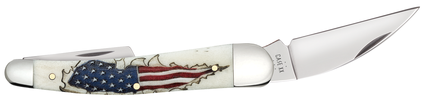 Case Seahorse Whittler Shot Show 2025 Natural Bone Color Wash Model #10844 Pattern (6355WH SS)