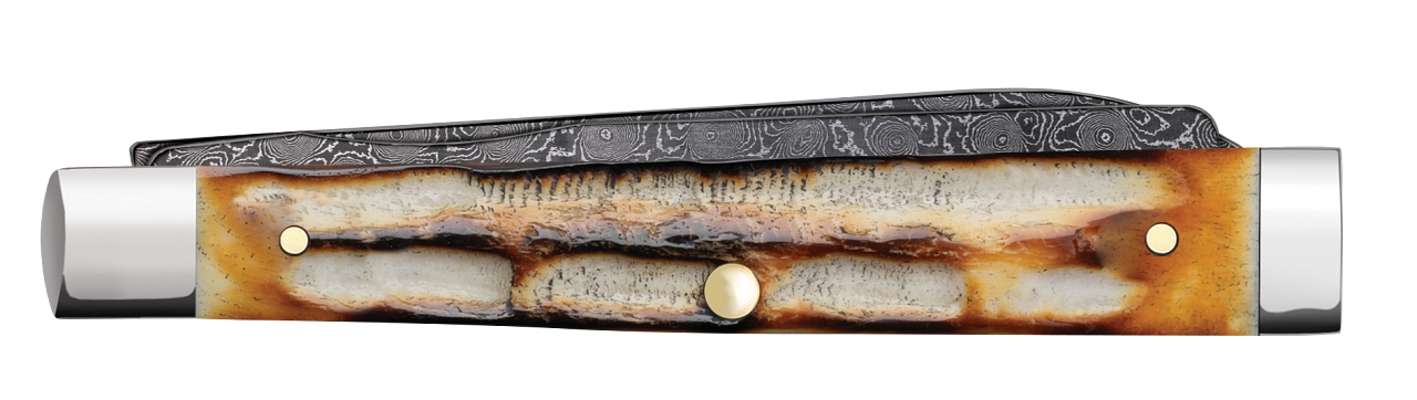 Case Baby Doc Jigged Burnt Natural Bone Model # 27234 Pattern (6282SP DAM)