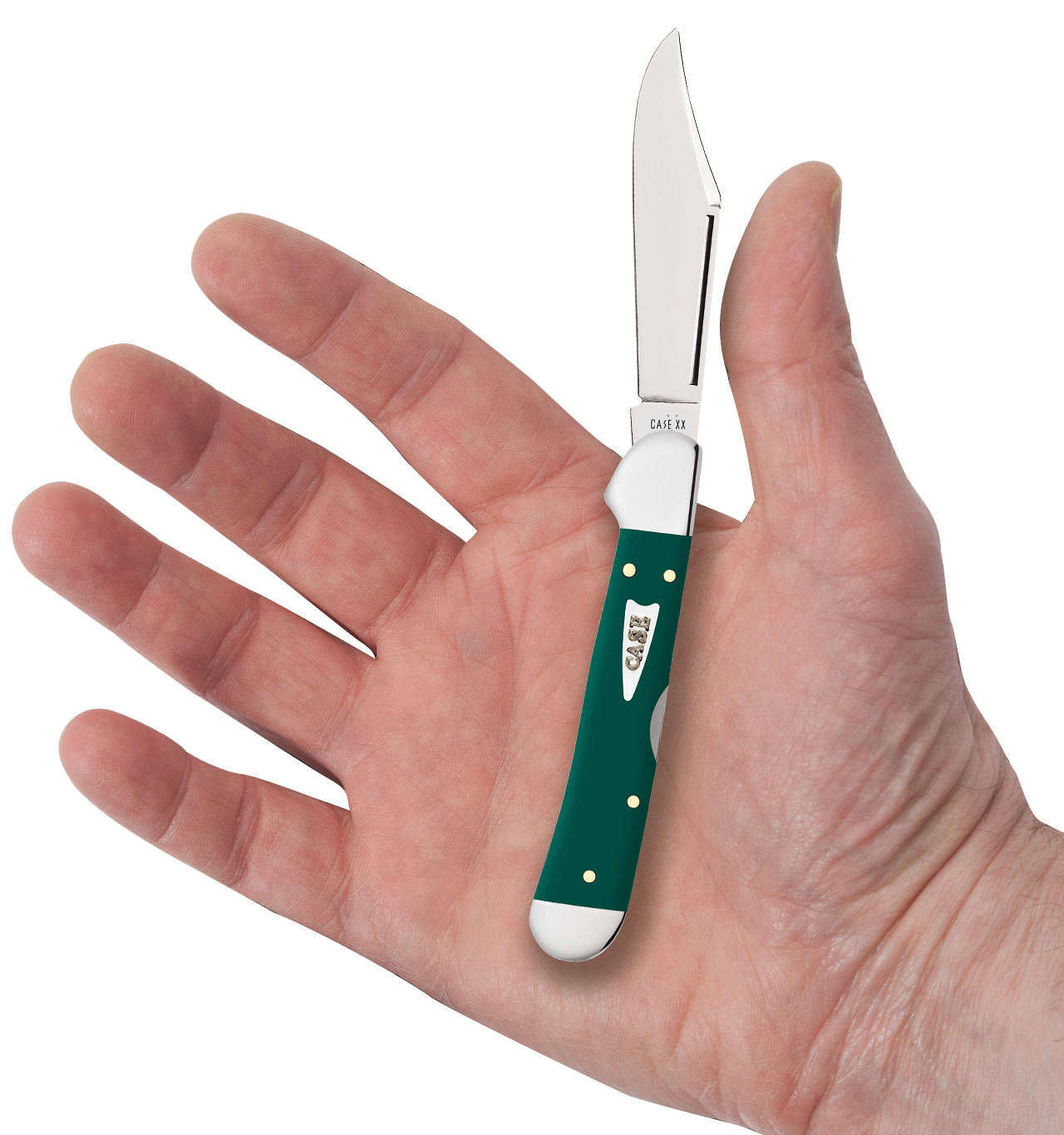 Case Mini CopperLock Spruce Green Synthetic Smooth Model # 64534 Pattern (41749L SS)