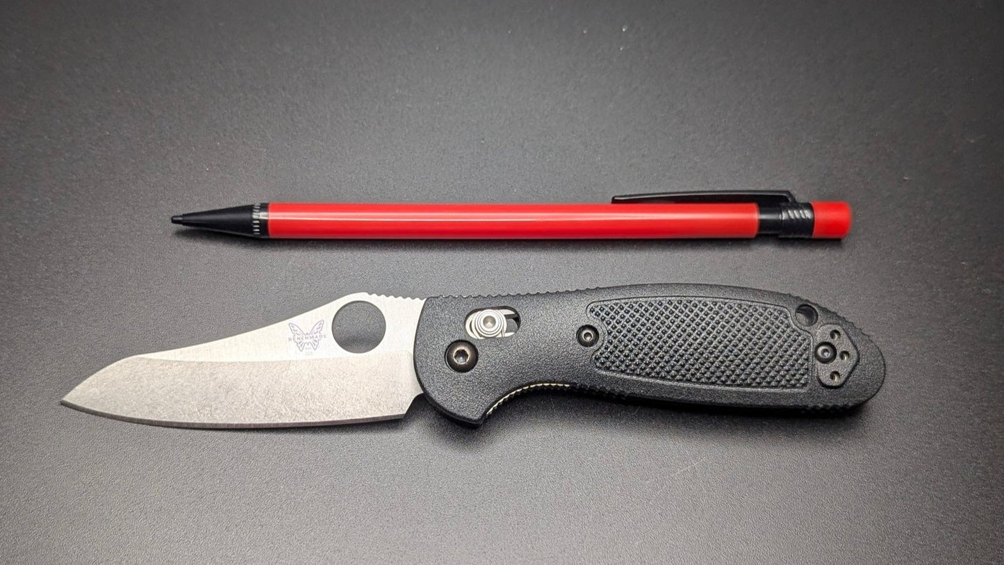 Benchmade Mini Griptilian Sheepsfoot Black Grivory 555-S30V