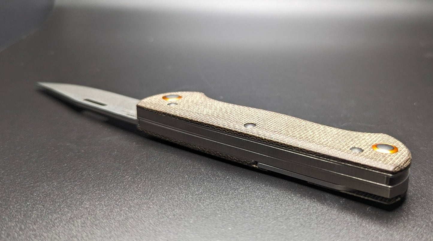 Weekender OD Green Micarta Spine