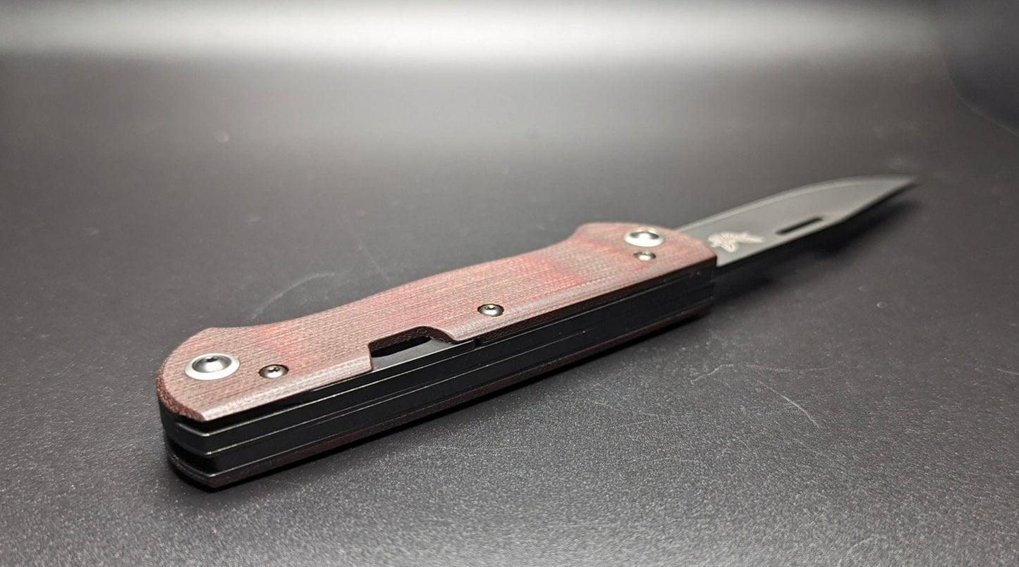 Weekender Burgundy Micarta Spine