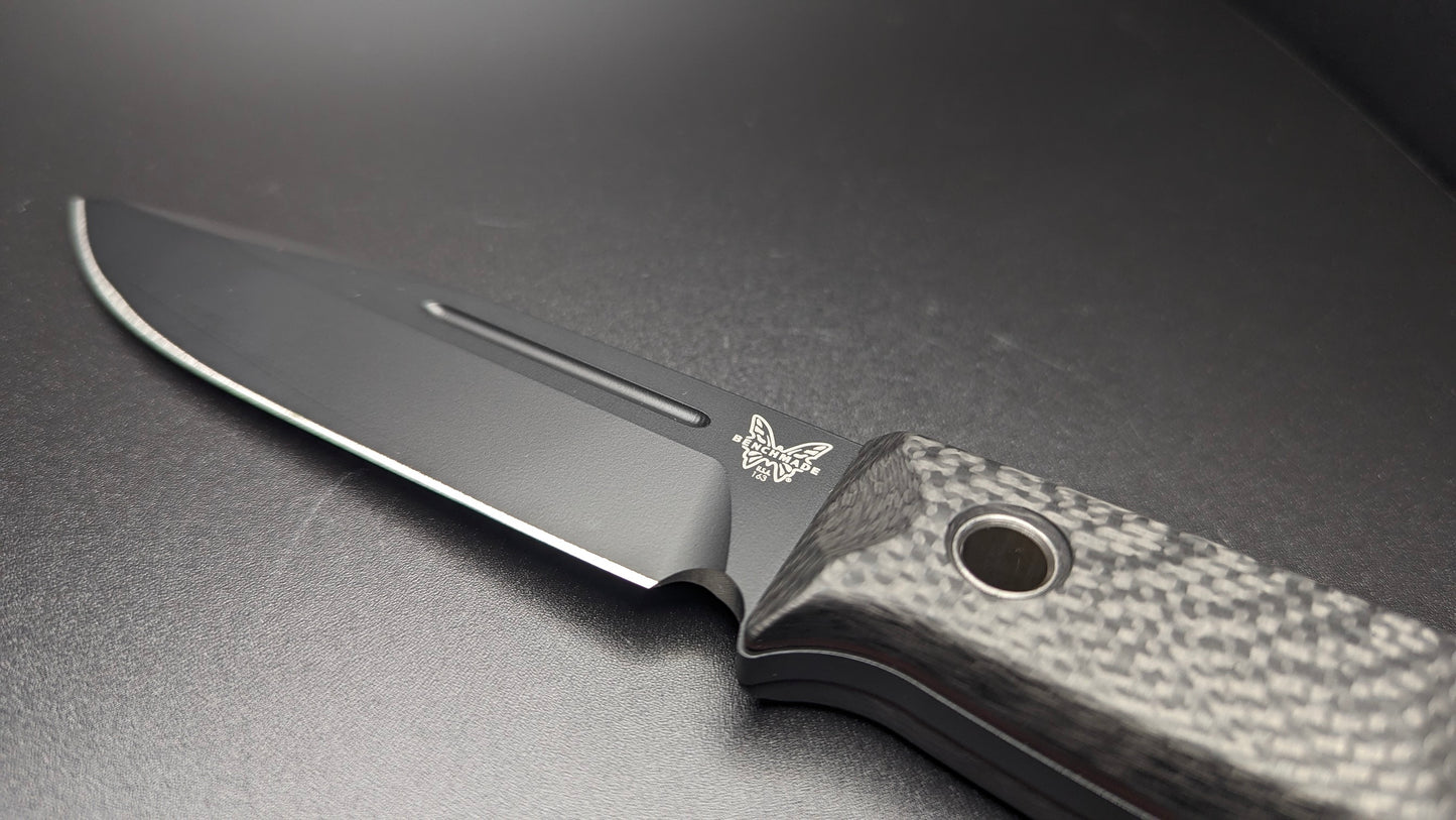 Benchmade Bushcrafter Carbon Fiber 163BK Front Blade
