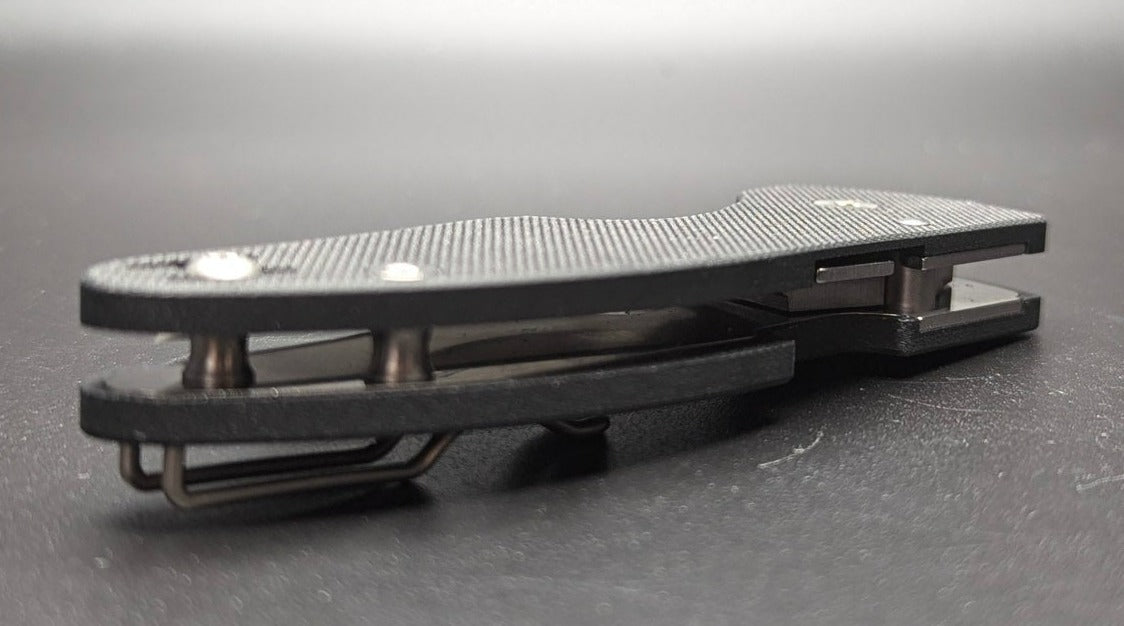 Spyderco Microjimbo Black G-10 Handle Satin Blade Spine