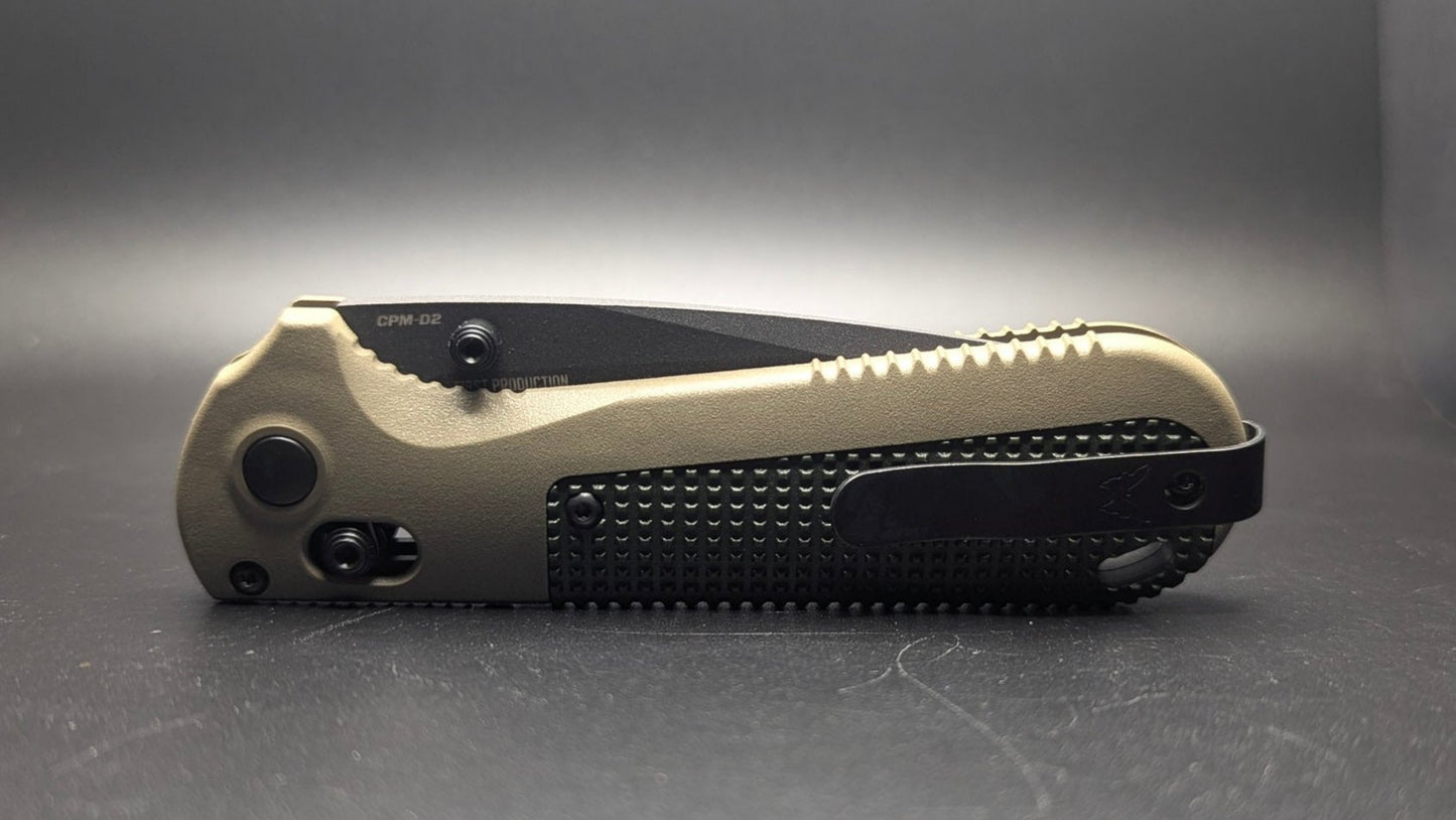 Benchmade Redoubt Serrated Ranger Green and Forest Grip Grivory 431SBK-1