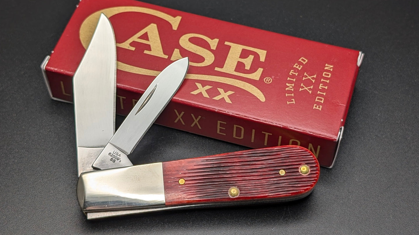 Case Barlow Limited XX Edition XXXVII Old Red Bone Barnboard Jig Model # 12214 Pattern (62009 1/2 SS)