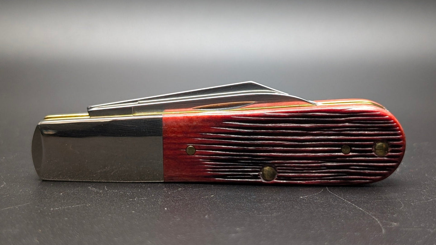Case Barlow Limited XX Edition XXXVII Old Red Bone Barnboard Jig Model # 12214 Pattern (62009 1/2 SS)