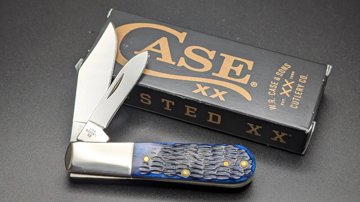Case Barlow Navy Blue Bone Rogers Jig Model # 6894 Pattern (62009 1/2 SS)