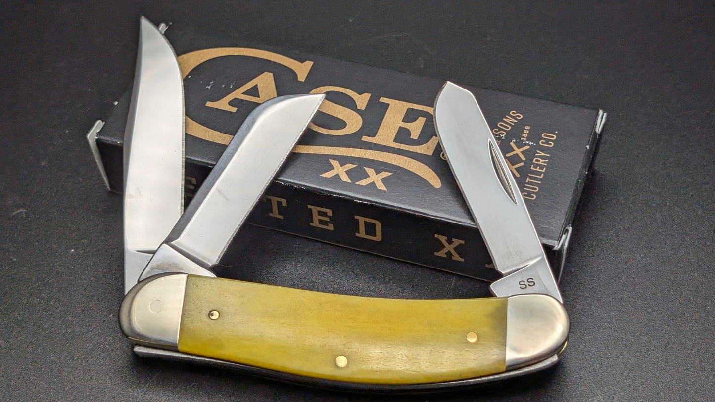 Case Sowbelly Bose Yellow Bone Smooth Model # 20036 Pattern (TB6339 SS)