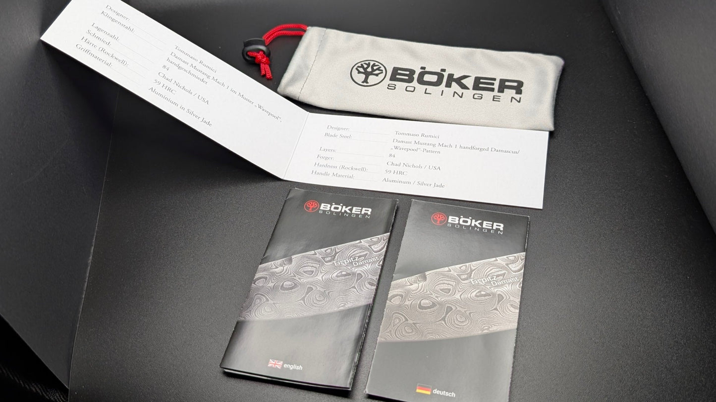 Boker Solingen 1969 Mach-1 Damast