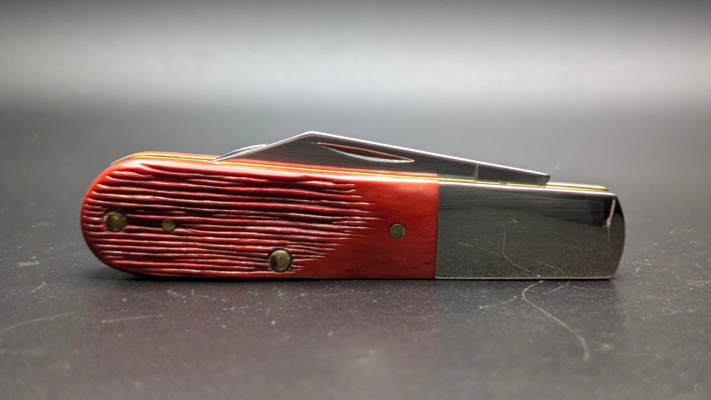Case Barlow Limited XX Edition XXXVII Old Red Bone Barnboard Jig Model # 12214 Pattern (62009 1/2 SS)
