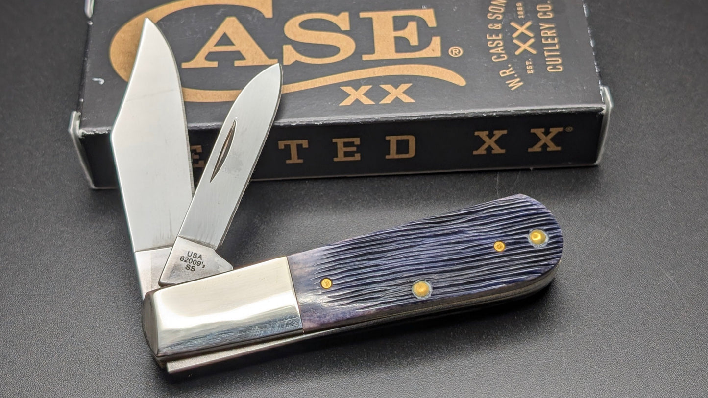 Case Barlow Purple Bone Barnboard Jig Model # 9713 Pattern (62009 1/2 SS)
