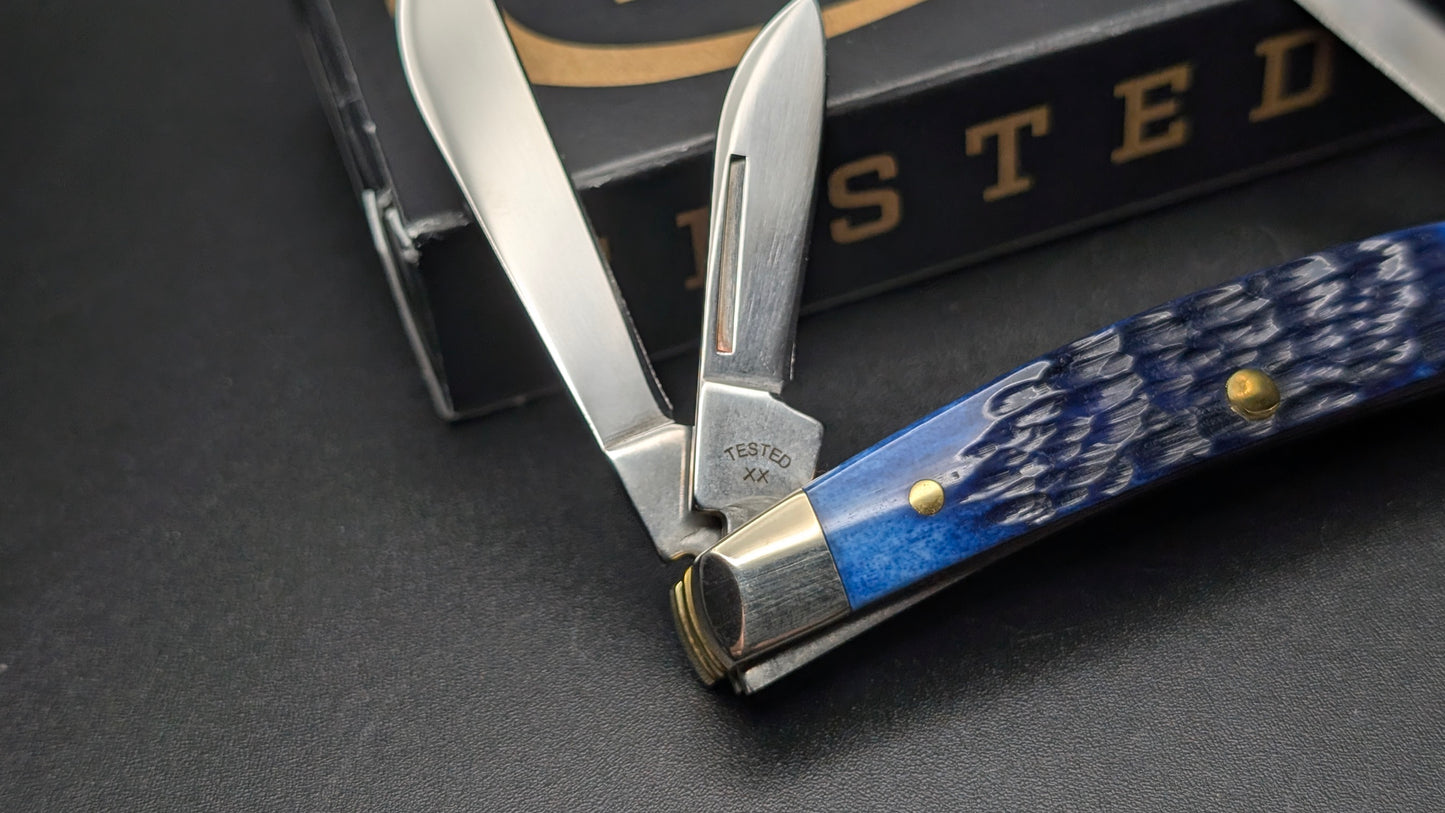 Case Small Congress Navy Blue Bone Rogers Jig Model # 6893 Pattern (6468 SS)