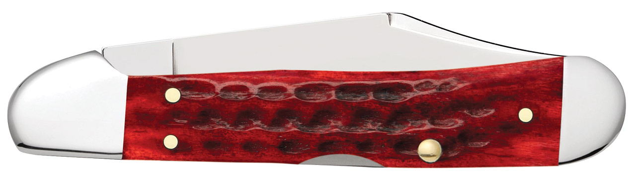 Case Mini CopperLock Pocket Worn Old Red Bone Corn Cob Jig Model # 10307 Pattern (61749L SS)