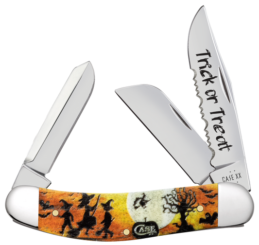Case Sowbelly Trick or Treat Halloween 2025 Color Infusion Bone Model # 10640 Pattern (TB6339 SS)