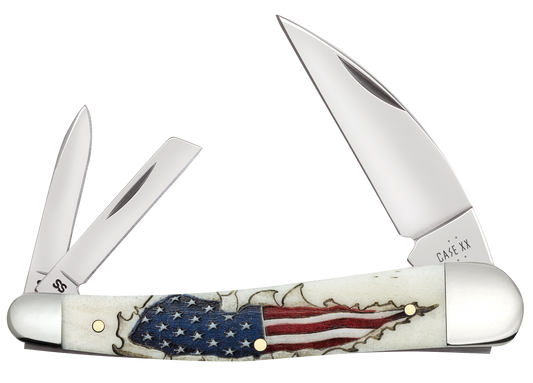 Case Seahorse Whittler Shot Show 2025 Natural Bone Color Wash Model #10844 Pattern (6355WH SS)