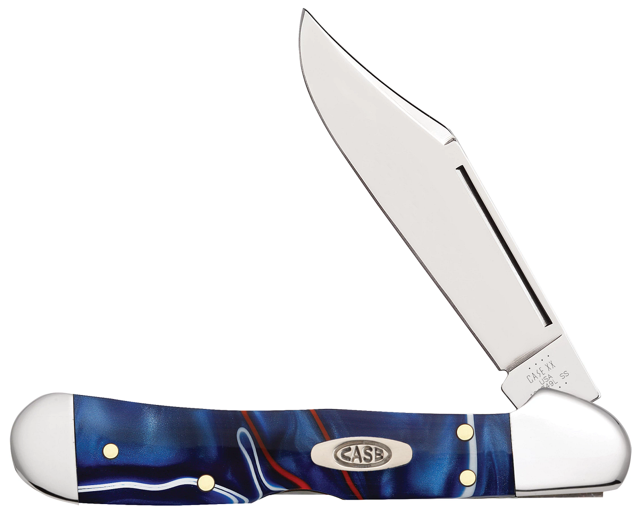 Case Mini CopperLock Patriotic Kirinite Smooth Model # 11211 Pattern (101749L SS)