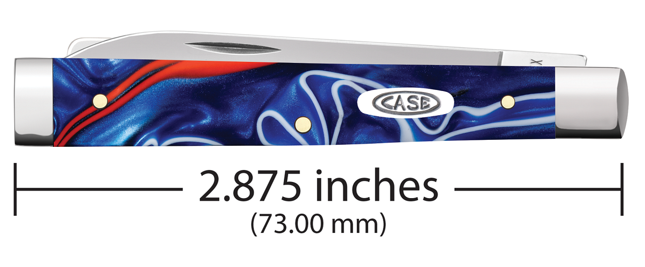 Case Baby Doc Patriotic Kirinite Model # 11227 Pattern (10282SP SS) Closed Front Size Measurement