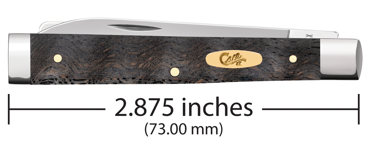 Case Baby Doc Smooth Black Curly Oak Wood Model # 14007 Pattern (7282SP SS)