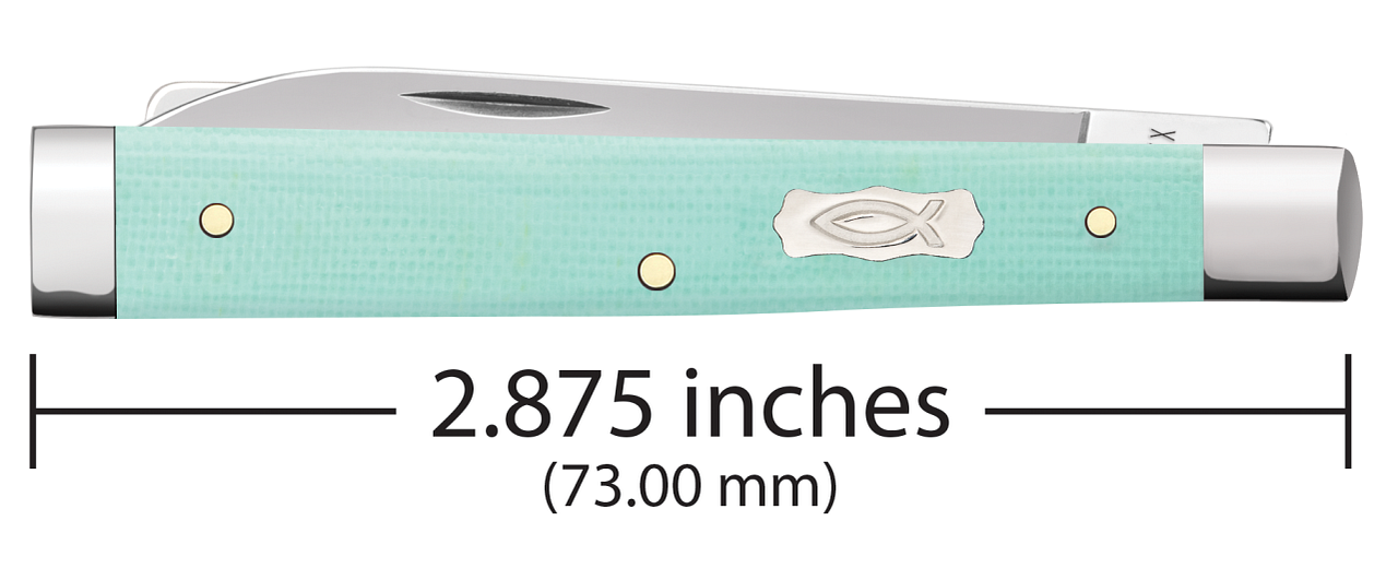 Case Baby Doc Ichthus Seafoam Green G-10 Model # 18108 Pattern (10282SP SS) with measurement