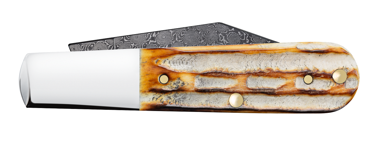 Case Barlow Jigged Burnt Natural Bone Model # 27232 Pattern ( 6.51009 1/2 DAM )