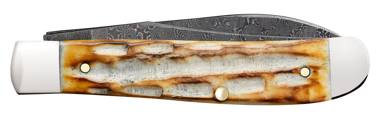 Case Mini Trapper Jigged Burnt Bone Model # 27233 Pattern ( 6207W DAM )