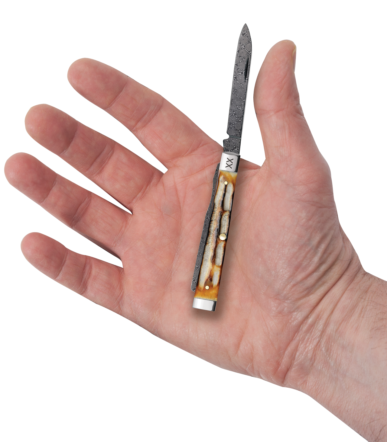 Case Baby Doc Jigged Burnt Natural Bone Model # 27234 Pattern (6282SP DAM)