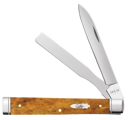 Case Baby Doc Smooth Antique Bone with Fluted Bolsters Model # 58213 Pattern (6282SP SS)