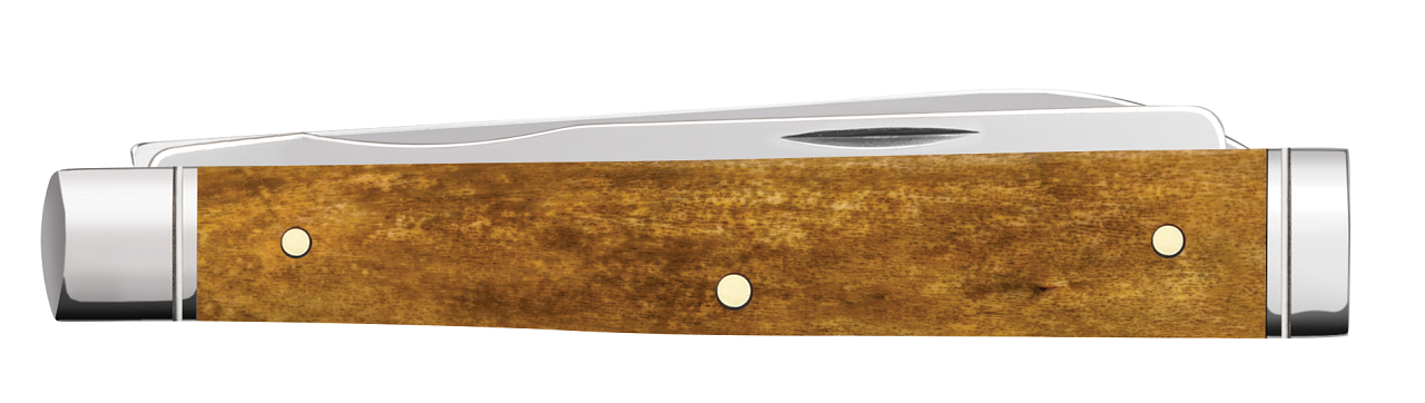 Case Baby Doc Smooth Antique Bone with Fluted Bolsters Model # 58213 Pattern (6282SP SS) Back Closed