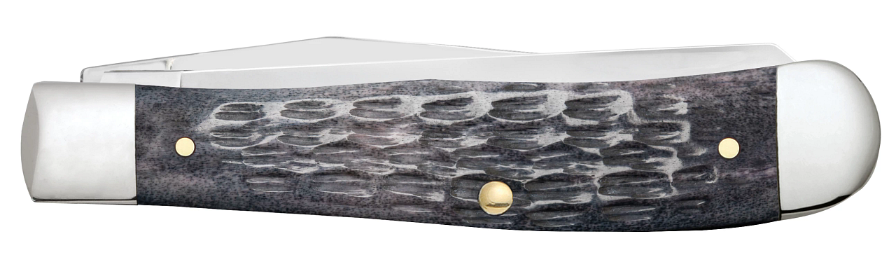 Case Trapper Pocket Worn Gray Bone Crandall Jig Model # 58410 Pattern (6254 CS)