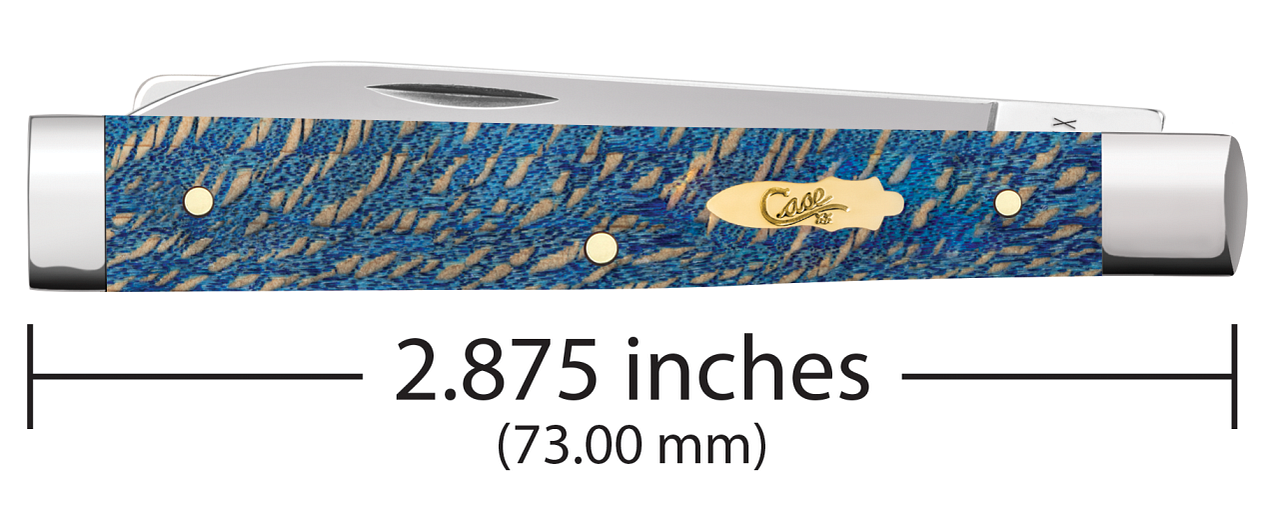 Case Baby Doc Smooth Blue Sycamore Wood Model # 63736 Pattern (7282SP SS) Measurement