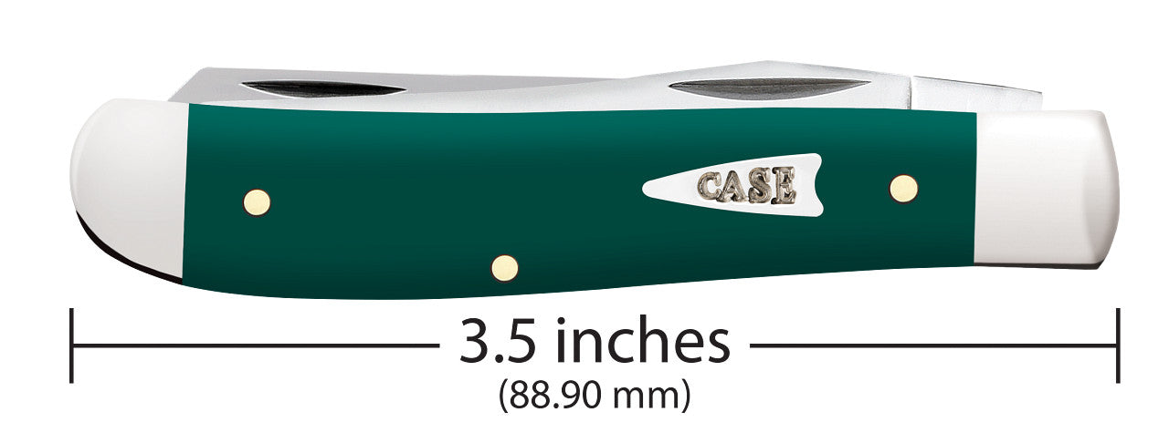Case Mini Trapper Spruce Green Synthetic Smooth Model # 64531 Pattern (4207 SS)