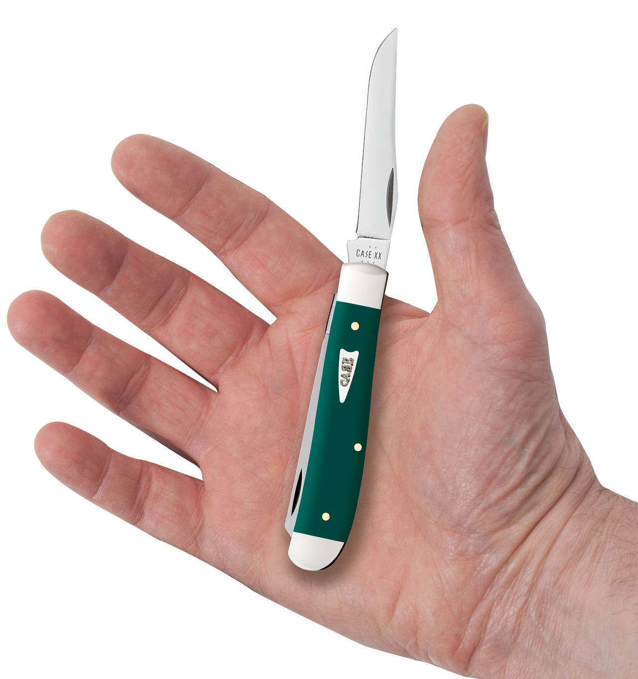 Case Mini Trapper Spruce Green Synthetic Smooth Model # 64531 Pattern (4207 SS)