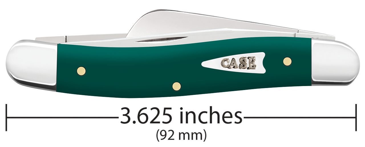 Case Medium Stockman Spruce Green Synthetic Smooth Model # 64535 Pattern (4318 SS)