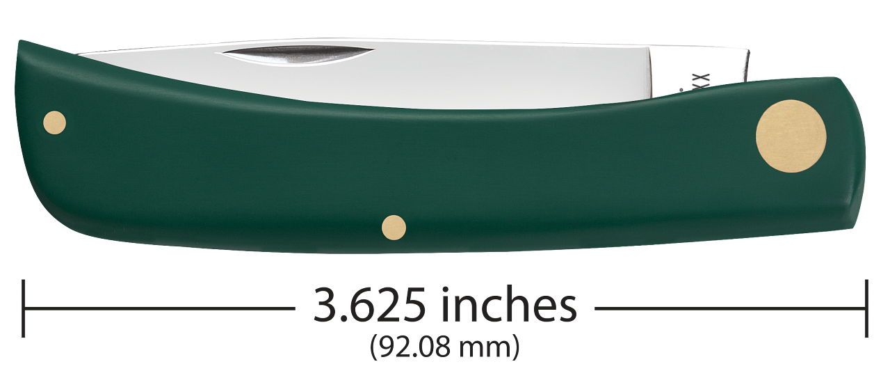 Case Sod Buster Jr Spruce Green Synthetic Model # 64536 Pattern (4137 SS)