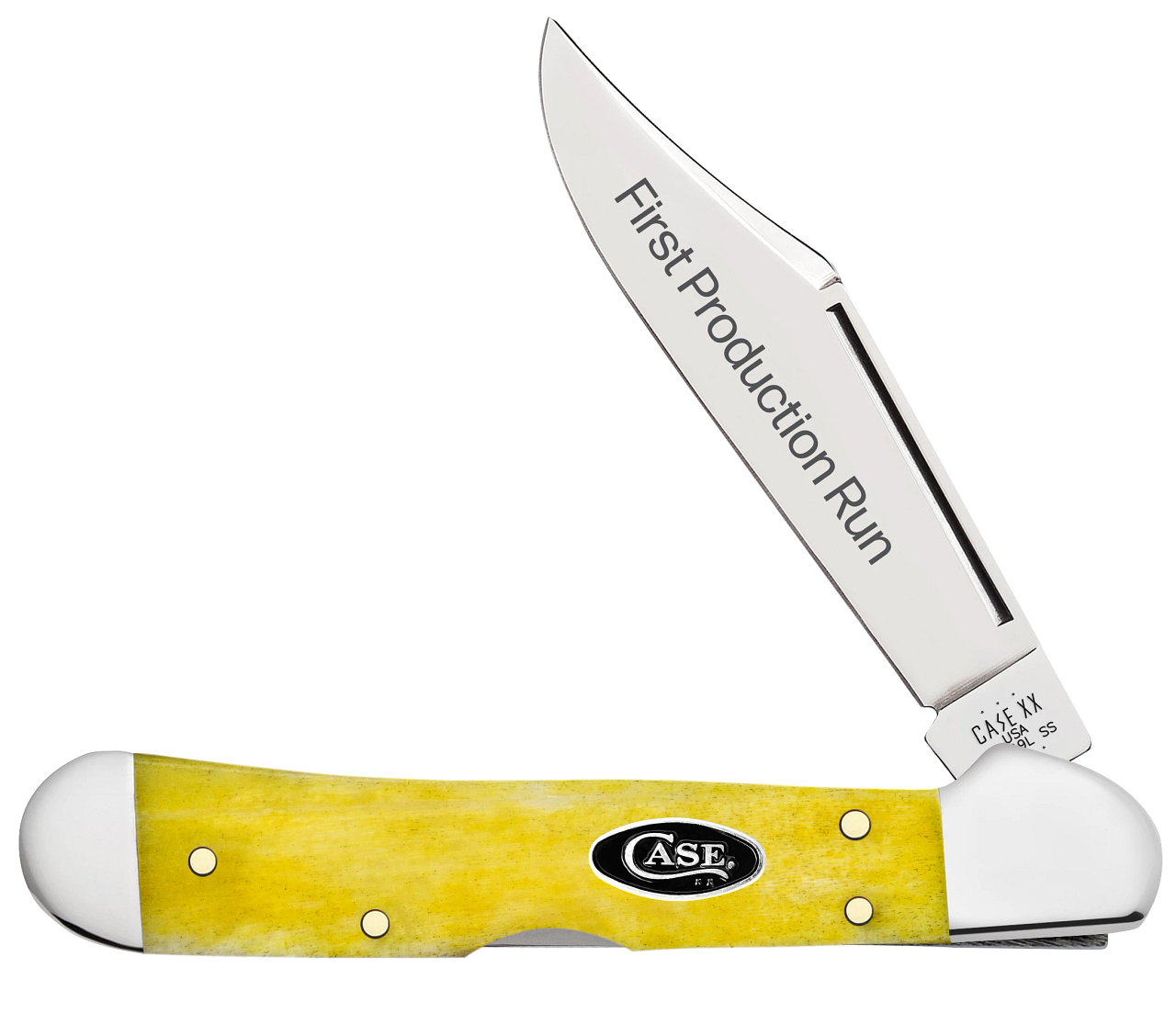 Case Mini CopperLock Yellow Bone Smooth First Production Run Model # 9 ...