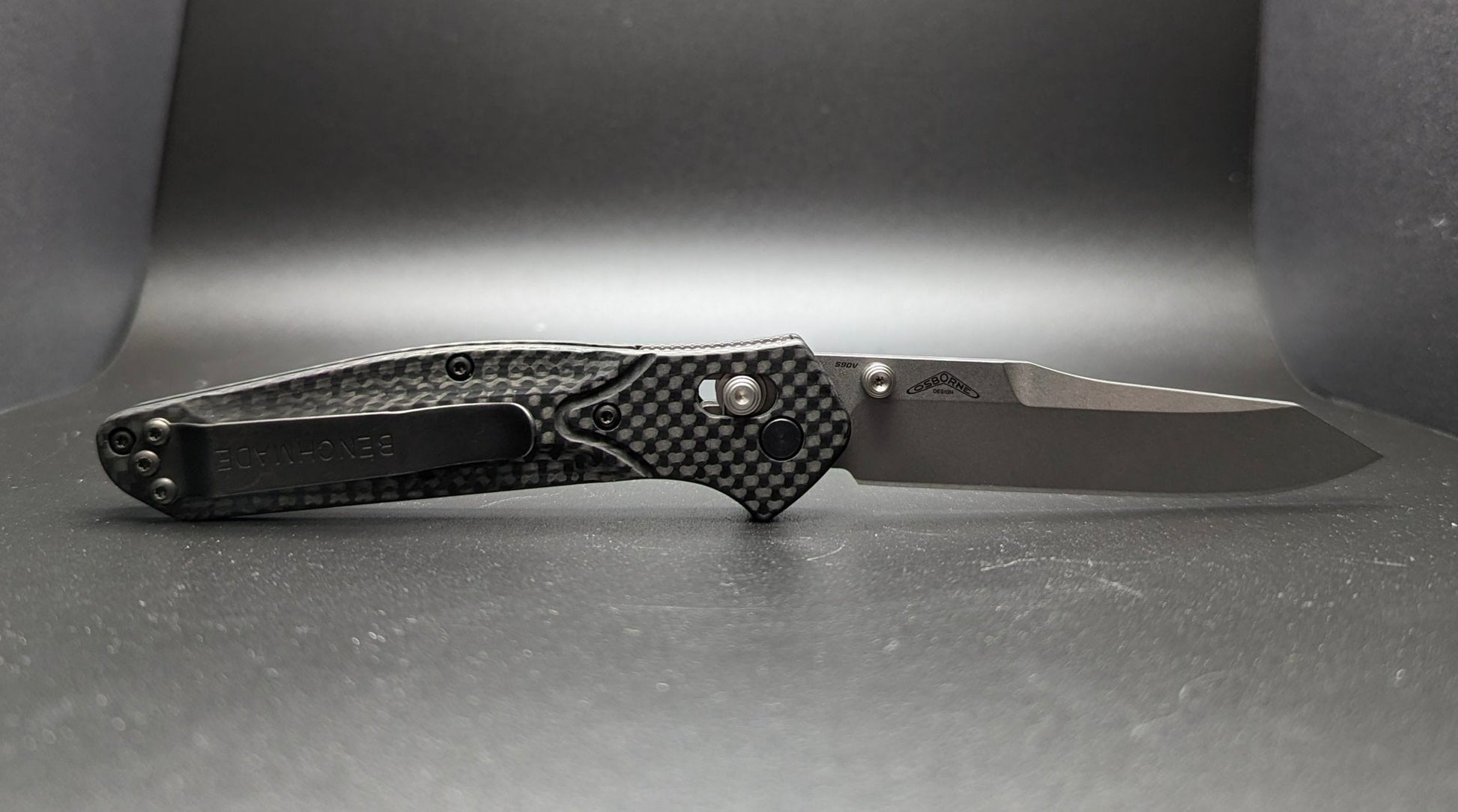 Osborne 940-1 Carbon Fiber Handle Back Side View