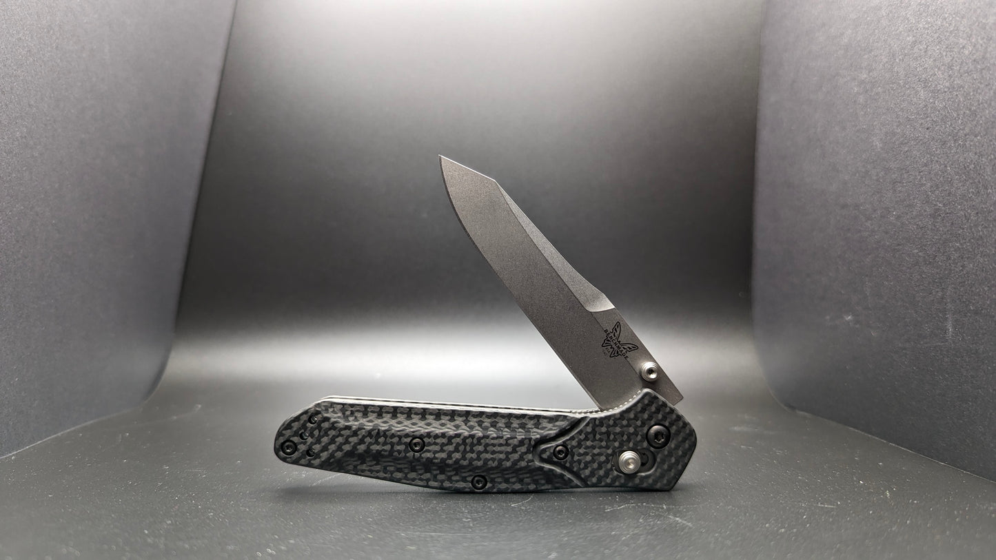 Osborne 940-1 Carbon Fiber Handle Front Half Open Side View