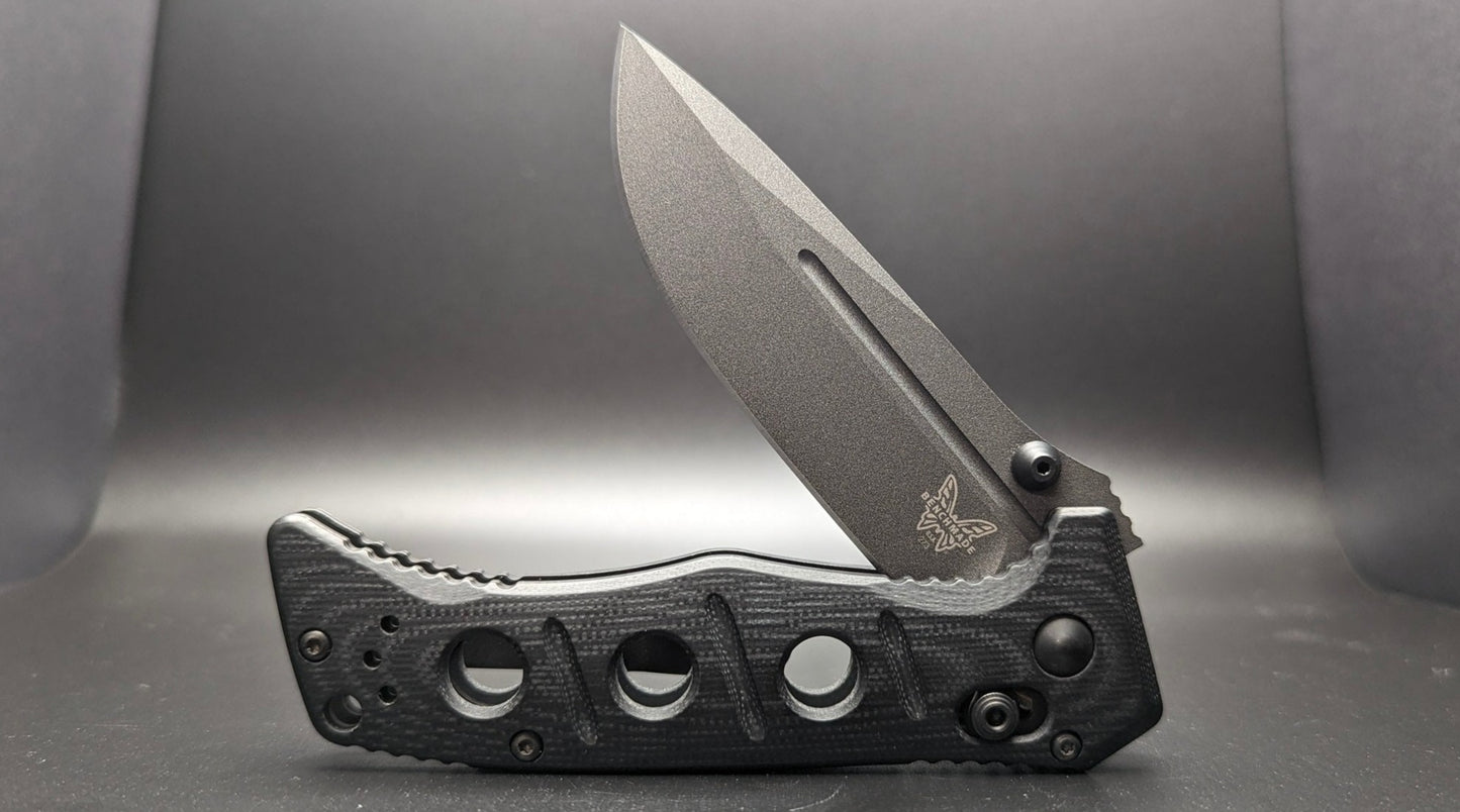 Mini Adamas Black G10 Half Open Front