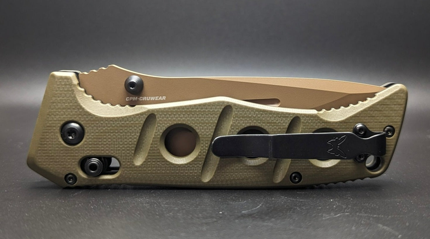 Adamas OD Green G10 Closed Back Side