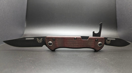 Weekender Burgundy Micarta Open Front