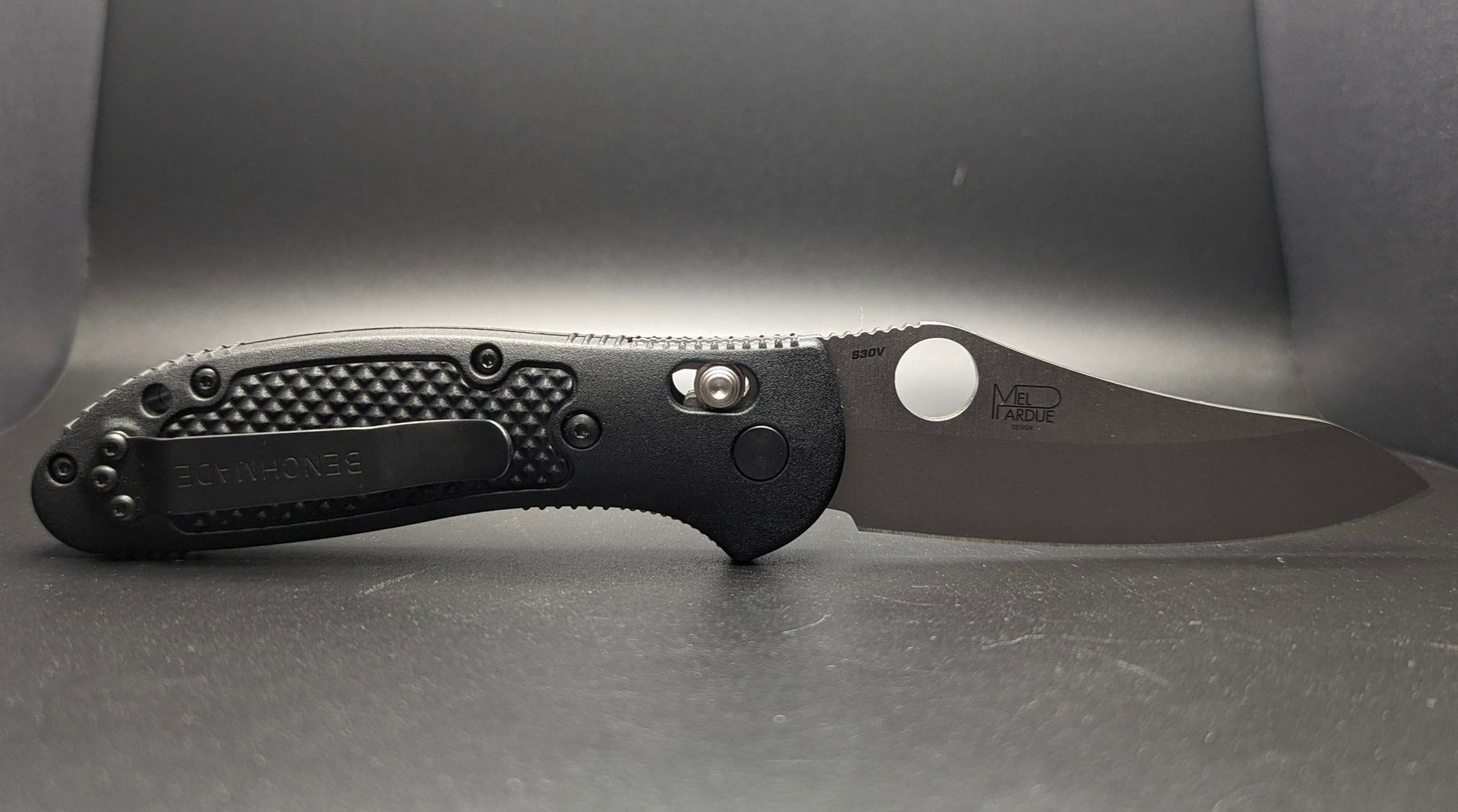 Griptilian Black Grivory 550-S30V Sheepsfoot Back