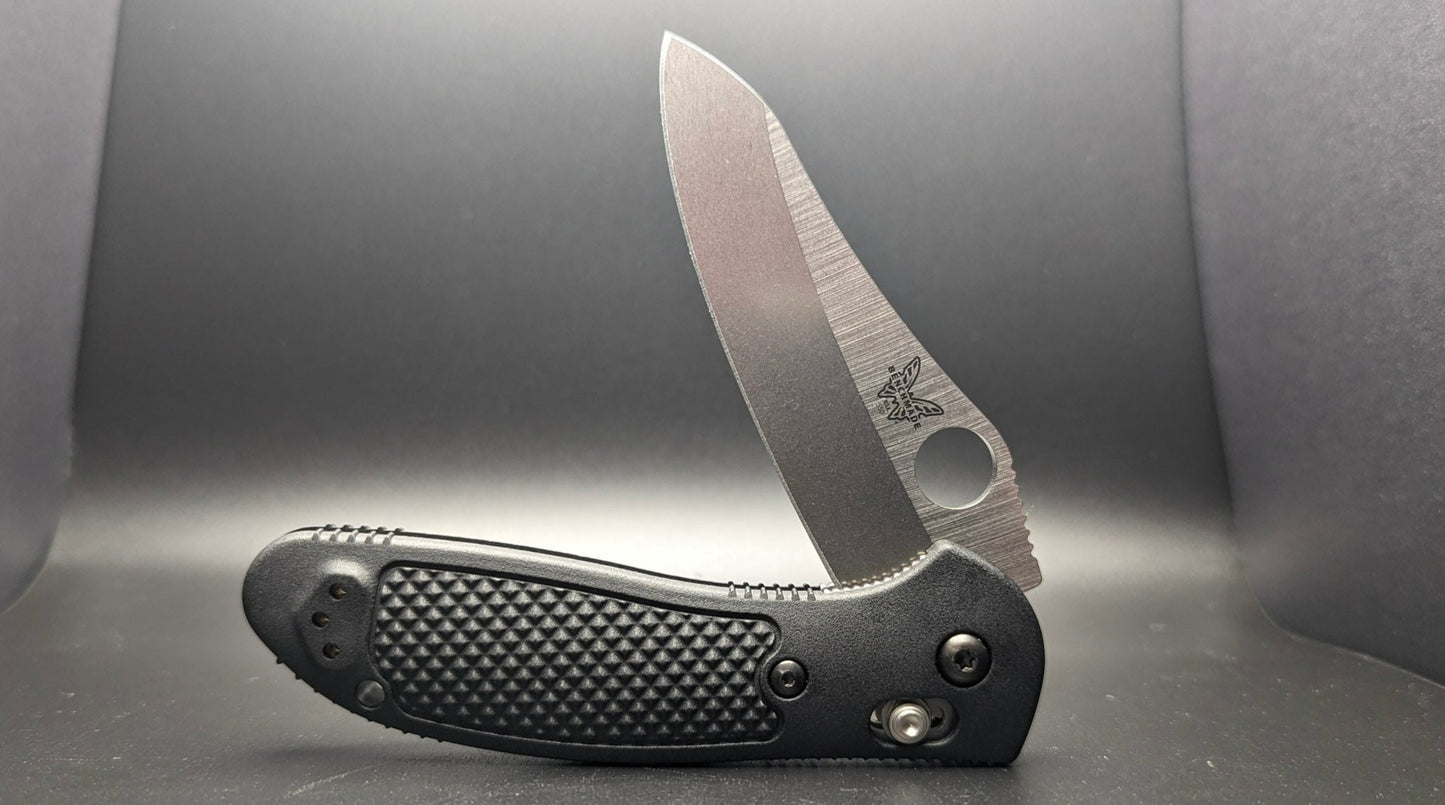 Griptilian Black Grivory 550-S30V Sheepsfoot Half Open Front