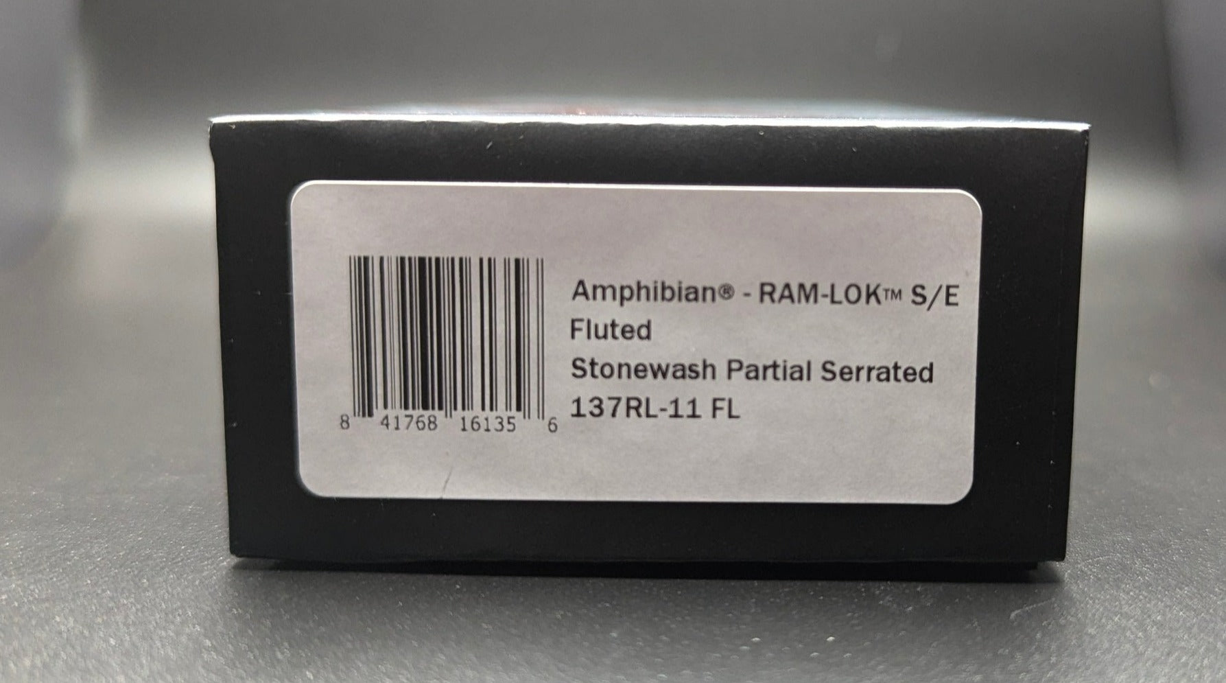 Amphibian RAM-LOK S/E Fluted Stonewash Partial Serrated 137RL-11 FL Box