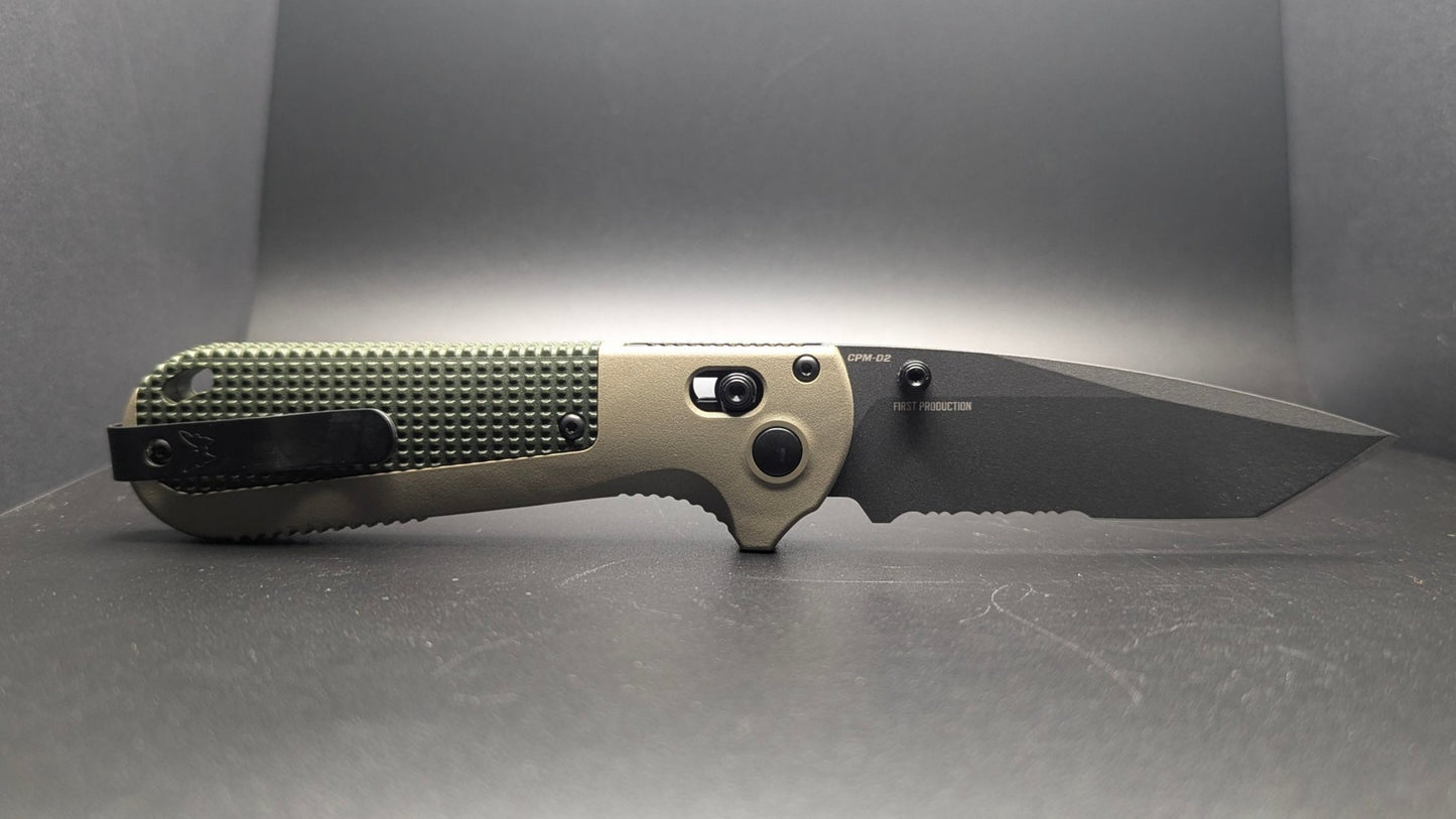 Redoubt Serrated Ranger Green and Forest Grip Grivory 431SBK-1