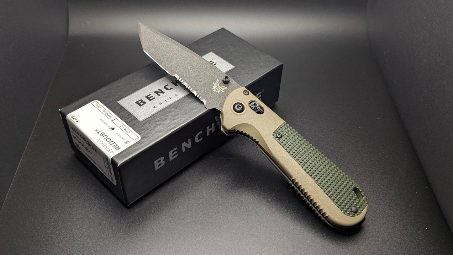 Redoubt Serrated Ranger Green and Forest Grip Grivory 431SBK-1