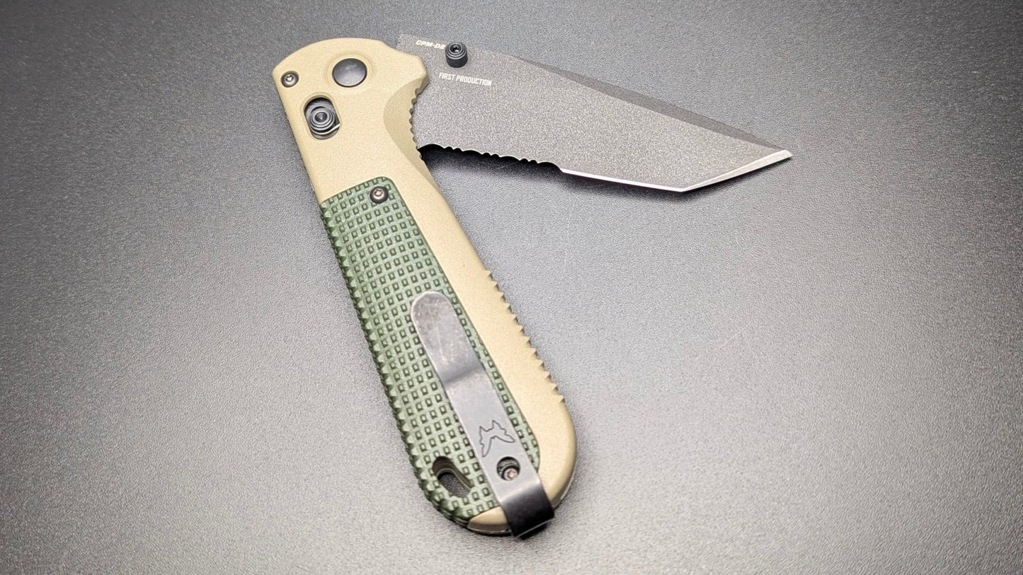 Redoubt Serrated Ranger Green and Forest Grip Grivory 431SBK-1