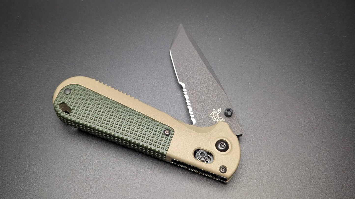 Redoubt Serrated Ranger Green and Forest Grip Grivory 431SBK-1